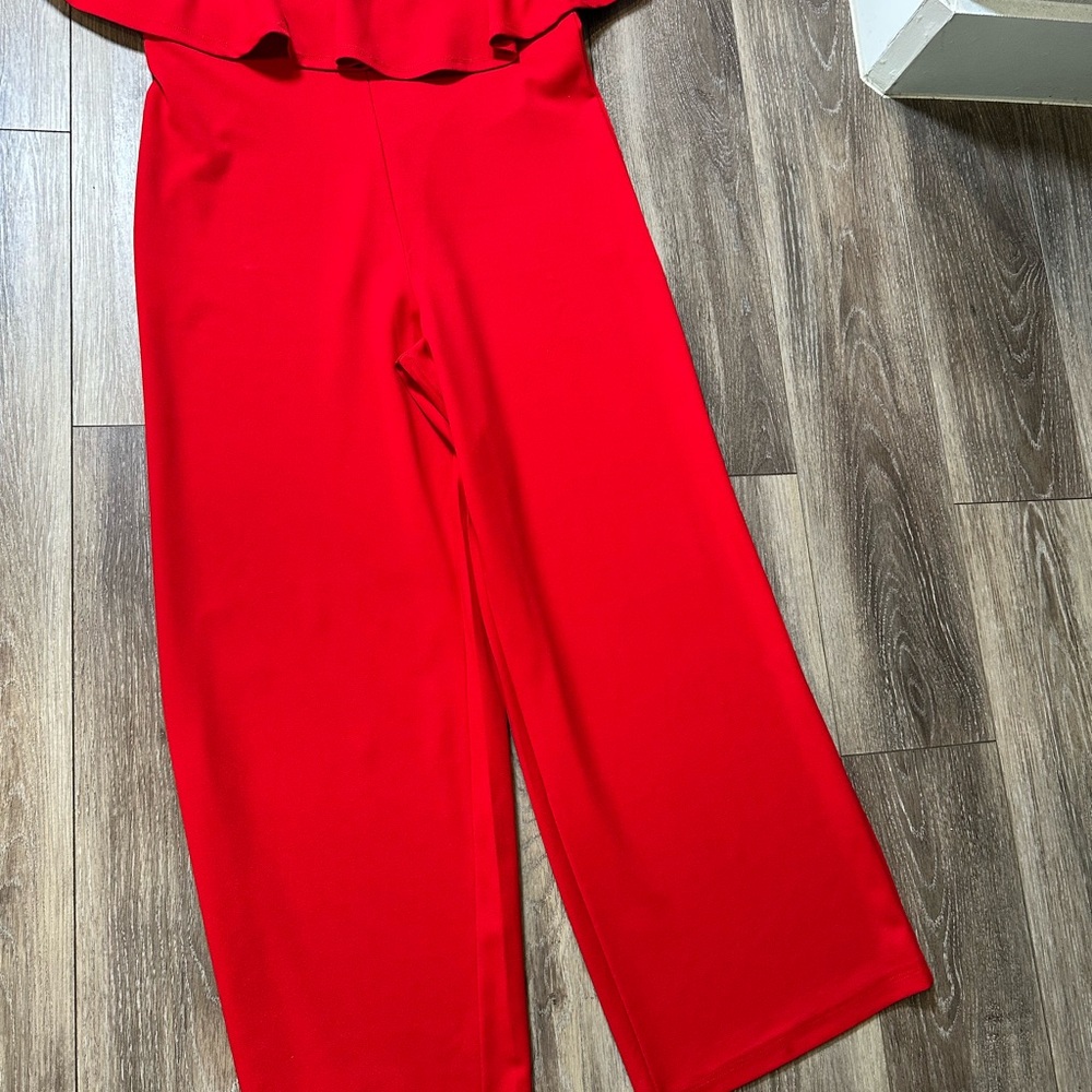 Elegant Red Women's Jumpsuit